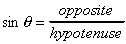 Formula for sine
